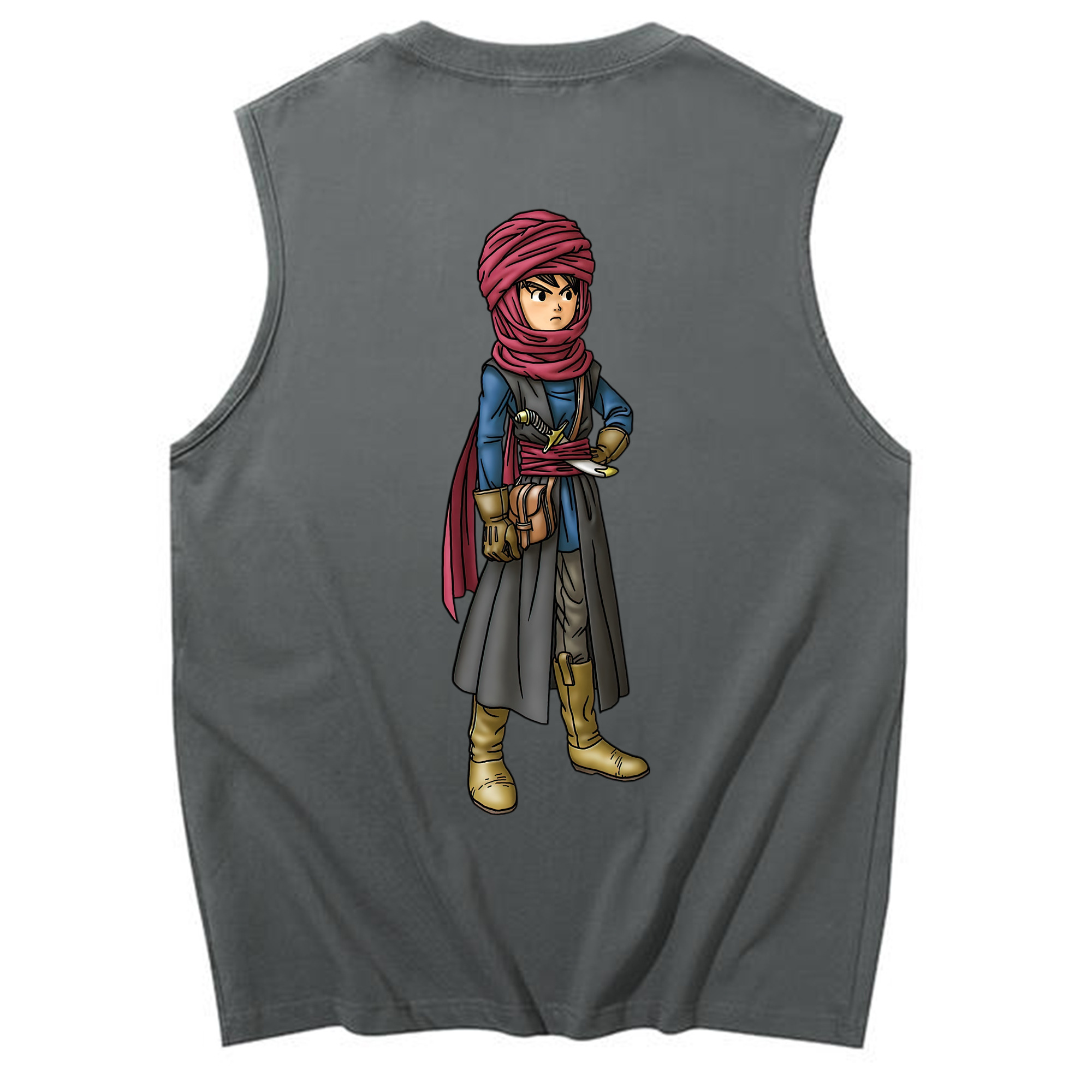 （画像用） ドラゴンクエスト Doragon Kuesuto Dragon Quest コットン100％タンクトップ（背面プリント）